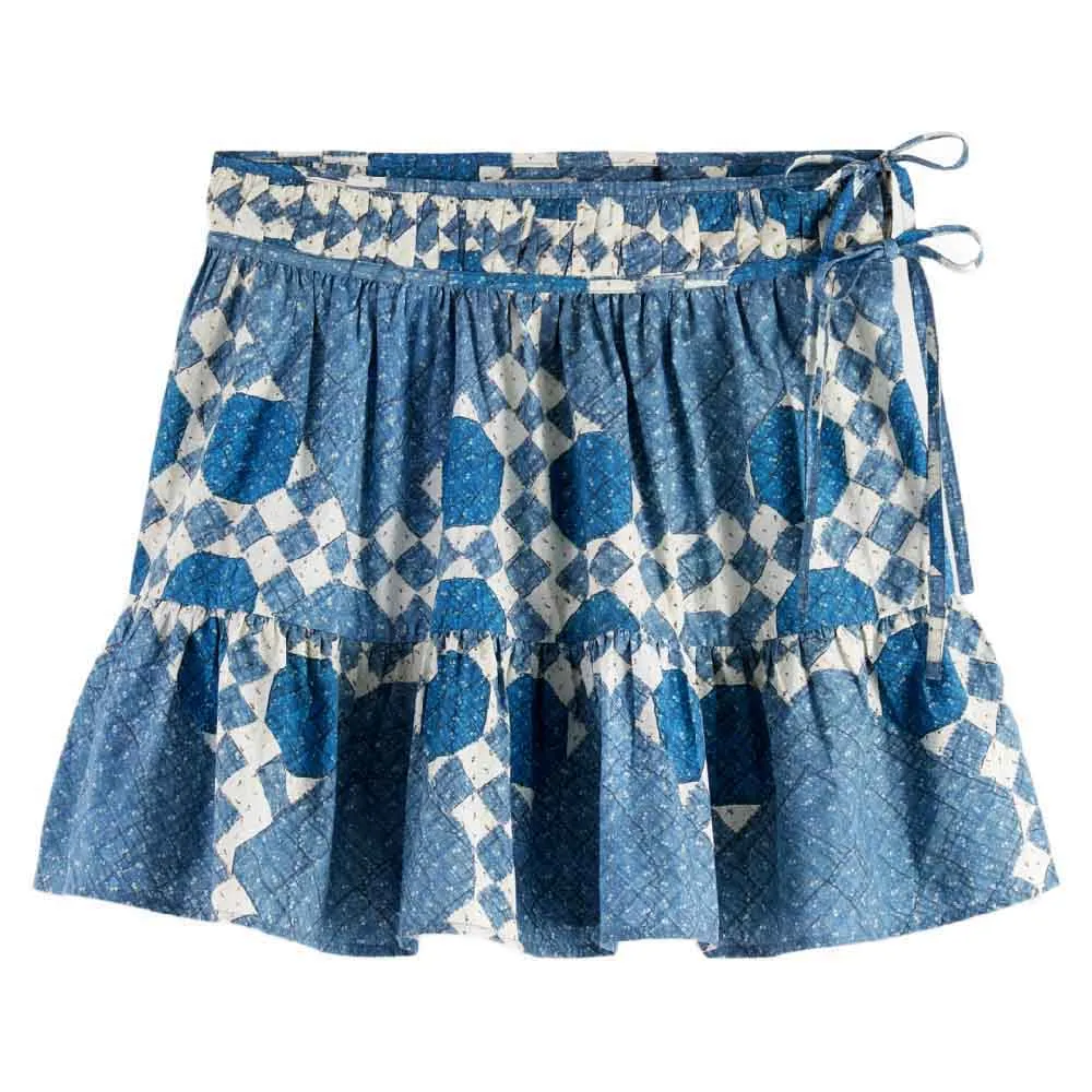Юбка Scotch & Soda 180270 short skirt, синий 
Юбка Scotch & Soda 180270 short skirt, синий