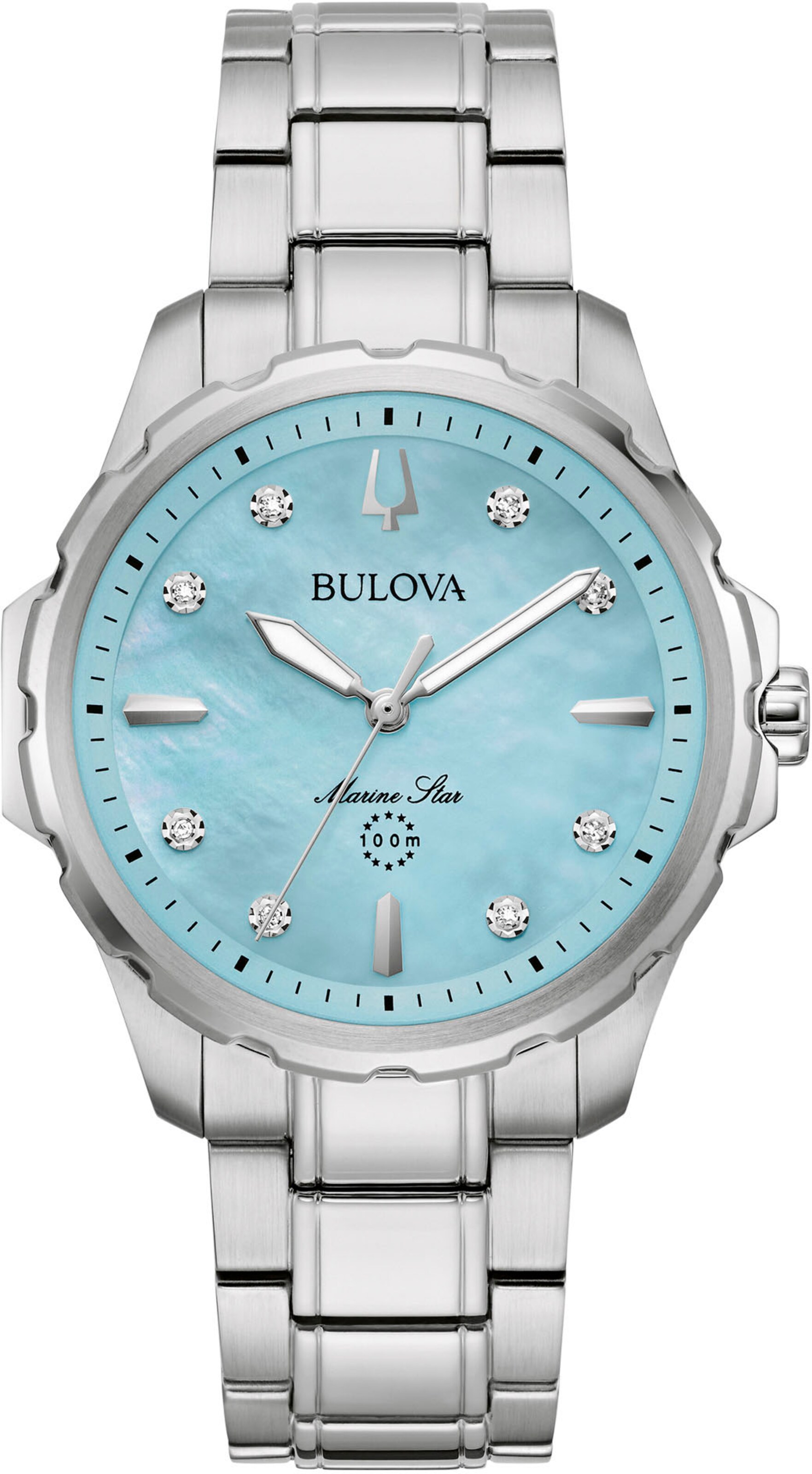 Bulova Серебряные аналоговые часы
Bulova Серебряные аналоговые часы