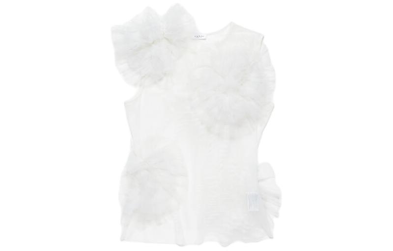 Футболка с цветным аппликацией и сетчатыми вставками Acne Studios, белая
Футболка с цветным аппликацией и сетчатыми вставками Acne Studios, белая