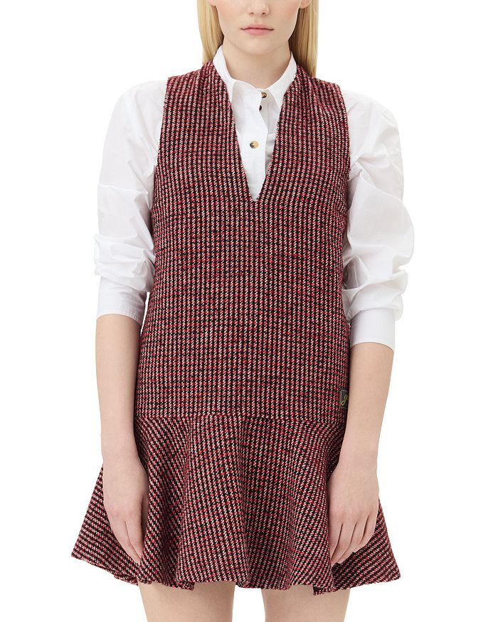 Мини-платье в клетку GANNI, красный
Мини-платье в клетку GANNI, красный