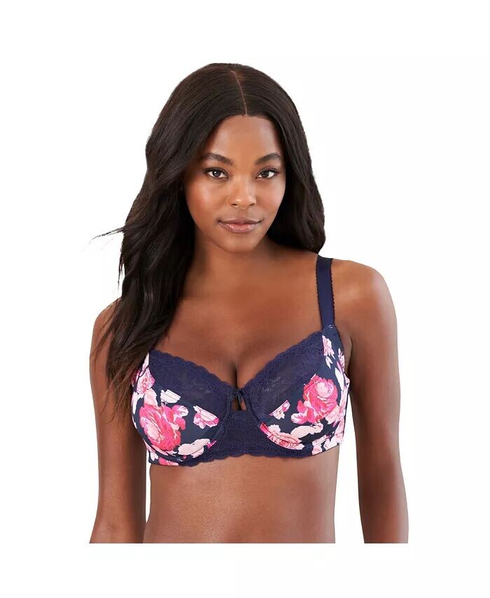 Бюстгальтер на косточках с кружевной отделкой больших размеров Amoureuse, синий
Бюстгальтер на косточках с кружевной отделкой больших размеров Amoureuse, синий