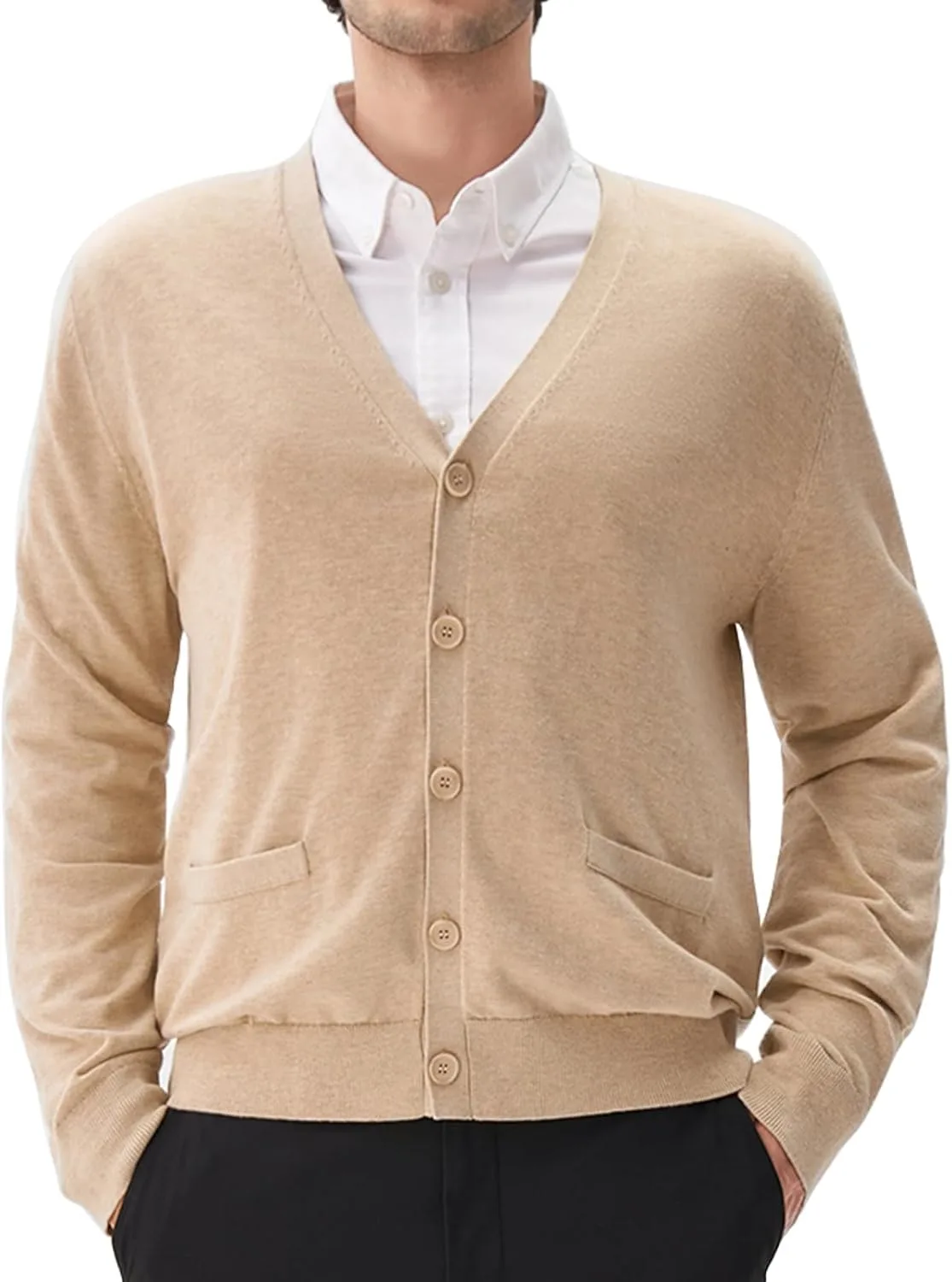 Мужской кардиган с V-образным вырезом, на пуговицах, классического кроя, легкий GENUWII
Мужской кардиган с V-образным вырезом, на пуговицах, классического кроя, легкий GENUWII