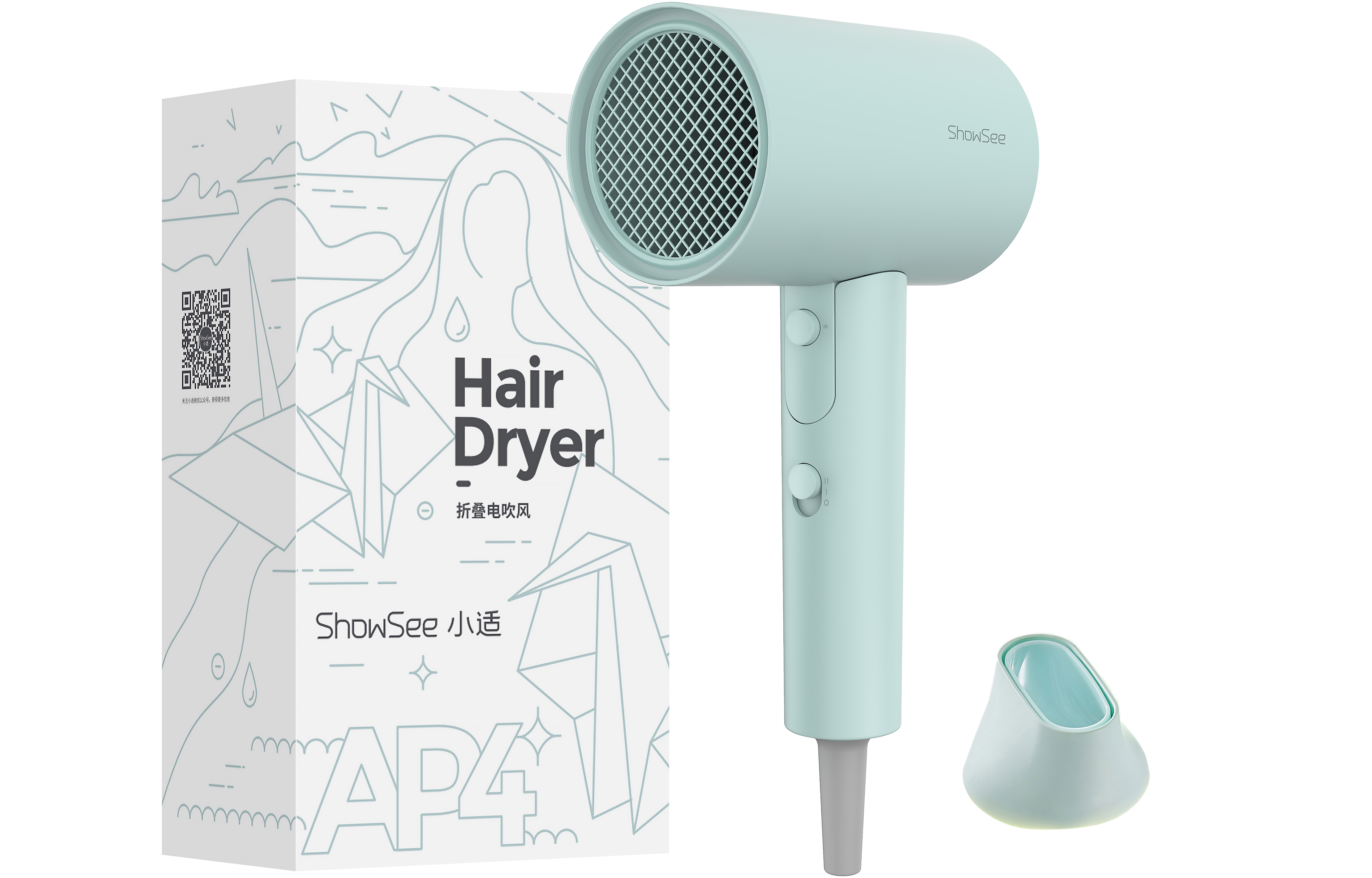 Фен для волос Showsee, AP4
Фен для волос Showsee, AP4