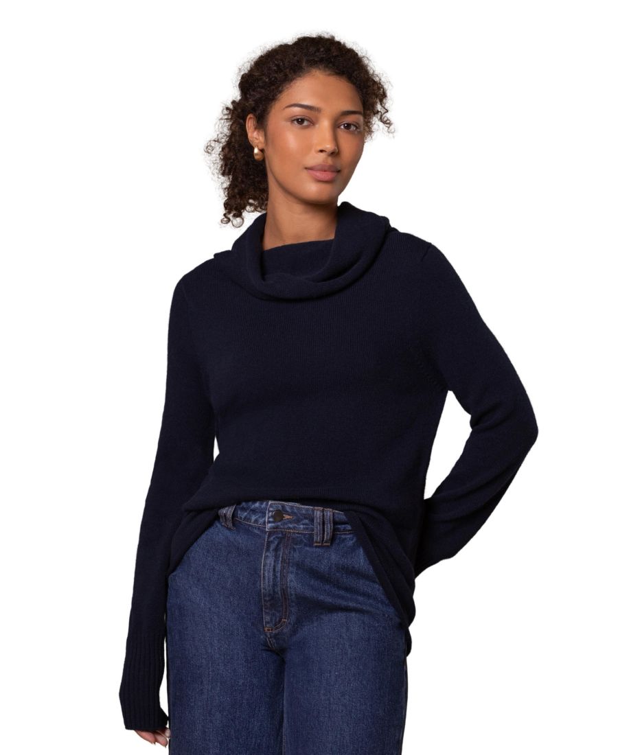 Женская британская супермягкая блузка с воротником-стойкой Celtic & Co, Dark navy
Женская британская супермягкая блузка с воротником-стойкой Celtic & Co, Dark navy