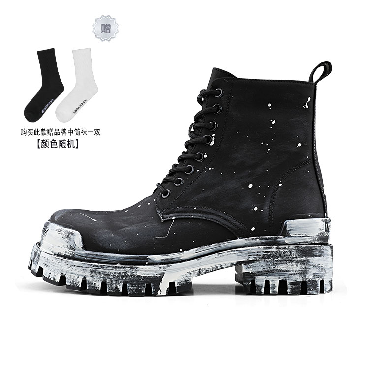 HANQIAORIJI Короткие ботинки Martin серии Heavy Industry, 5 см, мужские, черные
HANQIAORIJI Короткие ботинки Martin серии Heavy Industry, 5 см, мужские, черные