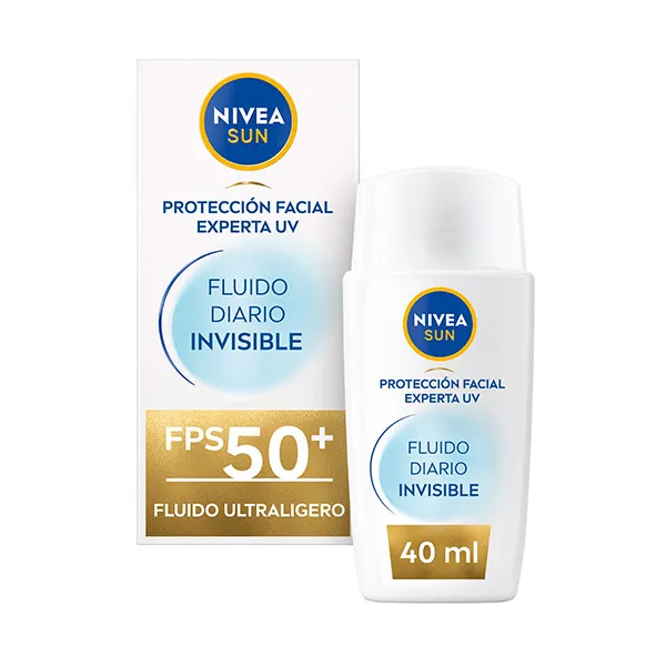 Невидимый ежедневный солнцезащитный флюид для лица SPF 50+ Protección Facial Experta Uv Nivea, 40 ml
Невидимый ежедневный солнцезащитный флюид для лица SPF 50+ Protección Facial Experta Uv Nivea, 40 ml