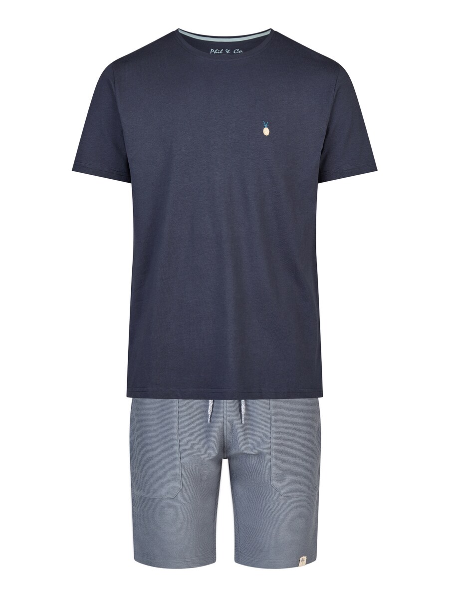 Короткая пижама Phil & Co. Berlin Lounge Dreams, темно-синий
Короткая пижама Phil & Co. Berlin Lounge Dreams, темно-синий