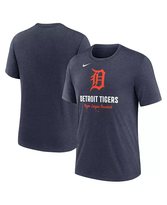 Мужская футболка Heather Navy Detroit Tigers Logo Tri-Blend Nike
Мужская футболка Heather Navy Detroit Tigers Logo Tri-Blend Nike