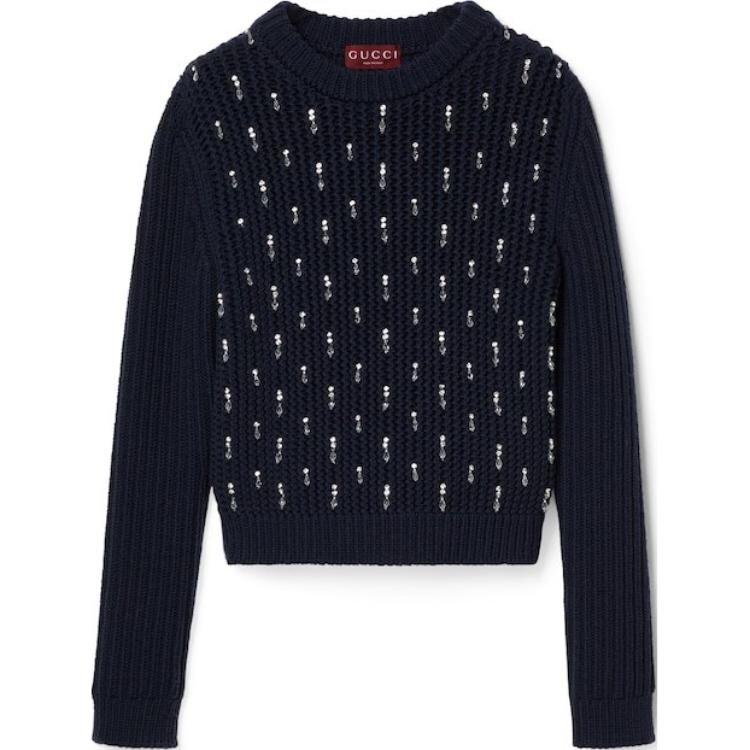 Свитер женский темно-синий Gucci
Свитер женский темно-синий Gucci