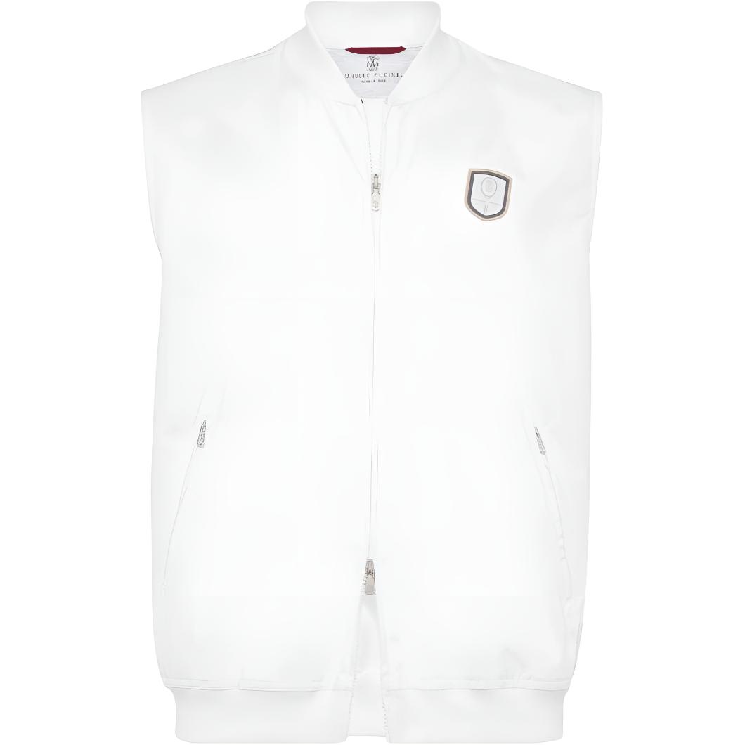 Теннисный свитшот с полосками и значком Brunello Cucinelli, chalk белый
Теннисный свитшот с полосками и значком Brunello Cucinelli, chalk белый