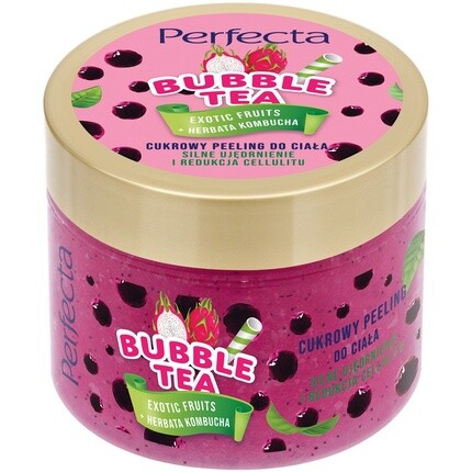 Сахарный скраб для тела Bubble Tea Exotic Fruits 300 г Perfecta
Сахарный скраб для тела Bubble Tea Exotic Fruits 300 г Perfecta