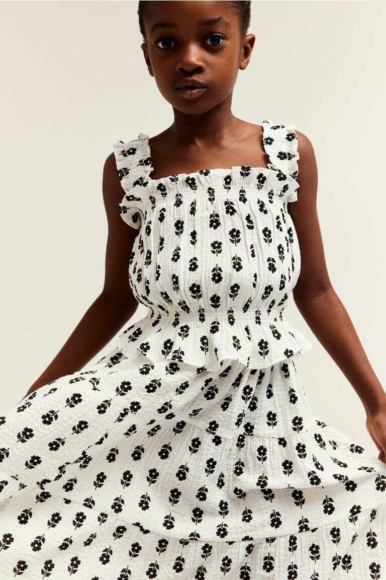 Ярусная юбка из сирсакера H&M, белый
Ярусная юбка из сирсакера H&M, белый