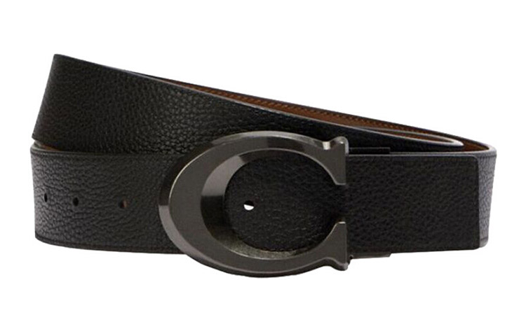 Кожаный ремень мужской черный ширина 3,5 см COACH
Кожаный ремень мужской черный ширина 3,5 см COACH