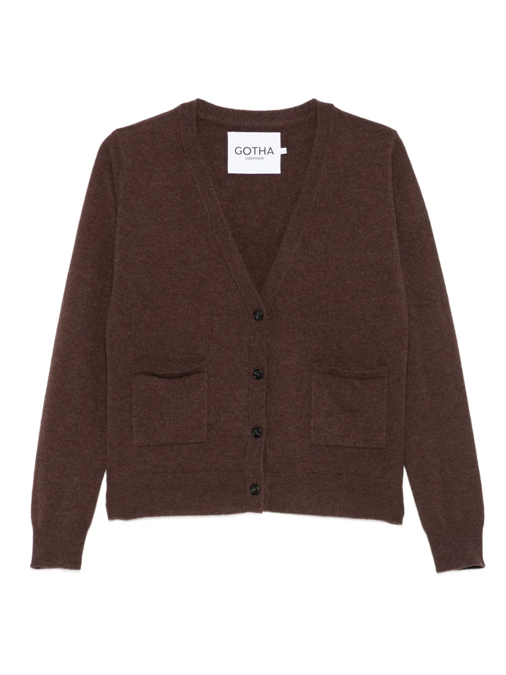 Кашемировый кардиган с V-образным вырезом Gotha, коричневый
Кашемировый кардиган с V-образным вырезом Gotha, коричневый