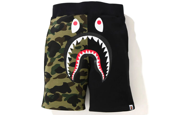 Повседневные шорты Shark Series для мужчин A Bathing Ape, черный 
Повседневные шорты Shark Series для мужчин A Bathing Ape, черный