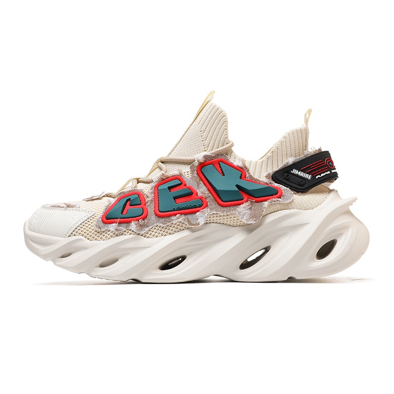 King Jinmai Амортизирующие противоскользящие износостойкие дышащие поддерживающие легкие полувысокие повседневные кроссовки унисекс бежево-зеленые, цвет Beige Green 
King Jinmai Амортизирующие противоскользящие износостойкие дышащие поддерживающие легкие полувысокие повседневные кроссовки унисекс бежево-зеленые, цвет Beige Green