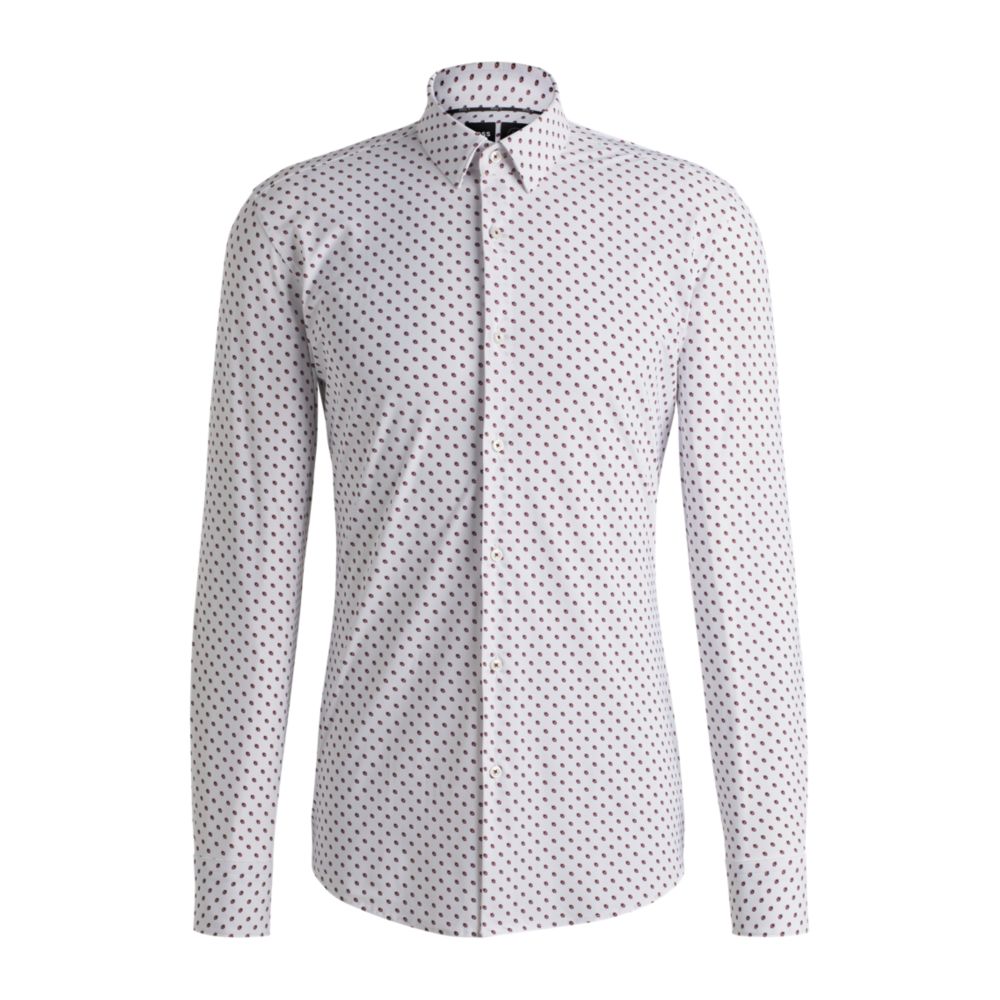 Рубашка облегающего кроя из эластичного трикотажа с геометрическим принтом BOSS, темно-розовый
Рубашка облегающего кроя из эластичного трикотажа с геометрическим принтом BOSS, темно-розовый