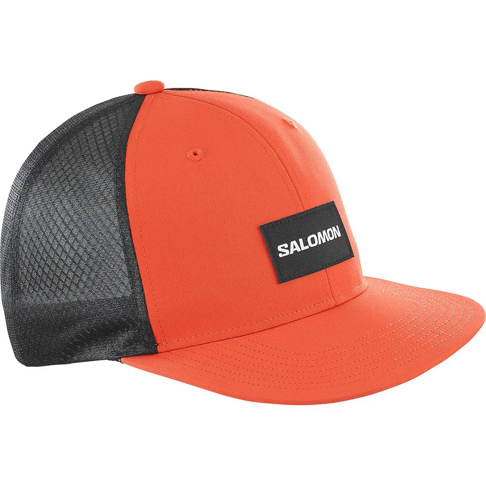 Бейсболка Salomon Trucker Flat, оранжевый/черный 
Бейсболка Salomon Trucker Flat, оранжевый/черный