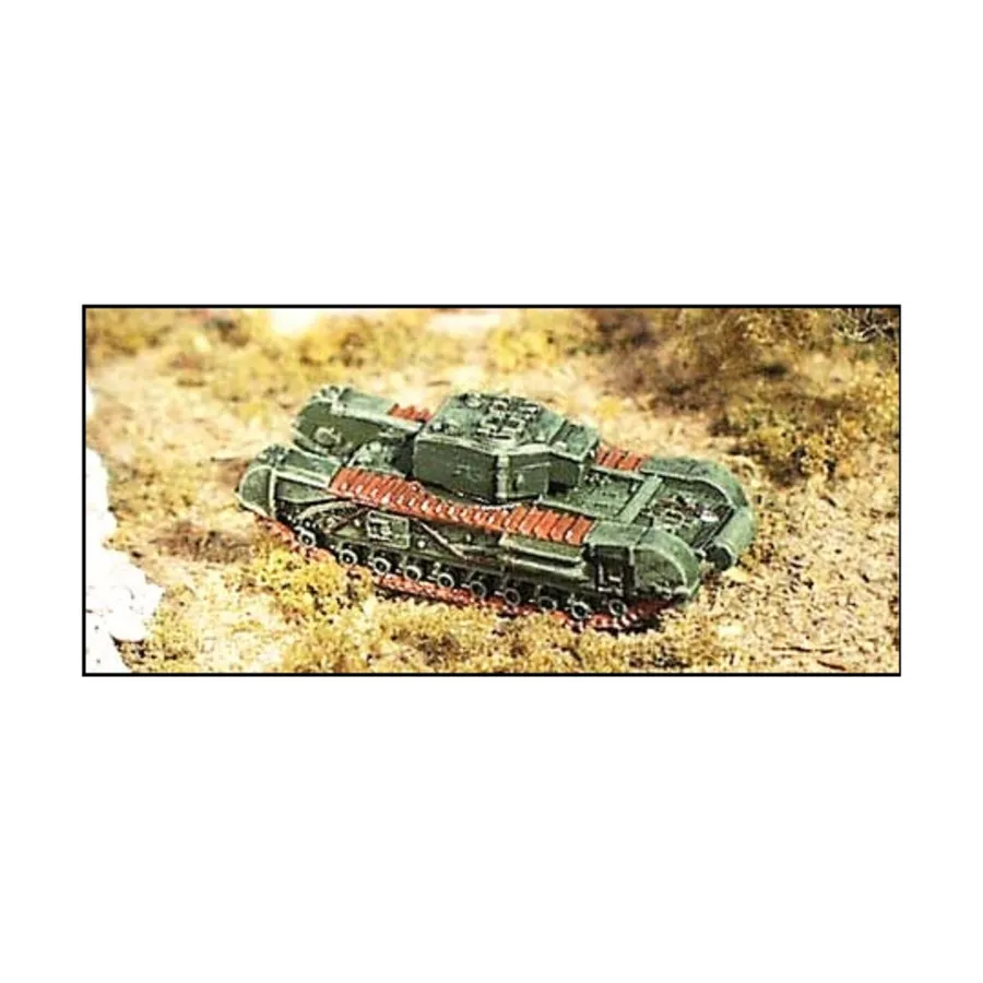Черчилль Мк III, WWII Micro Armour - United Kingdom - Tanks (1:285)
Черчилль Мк III, WWII Micro Armour - United Kingdom - Tanks (1:285)