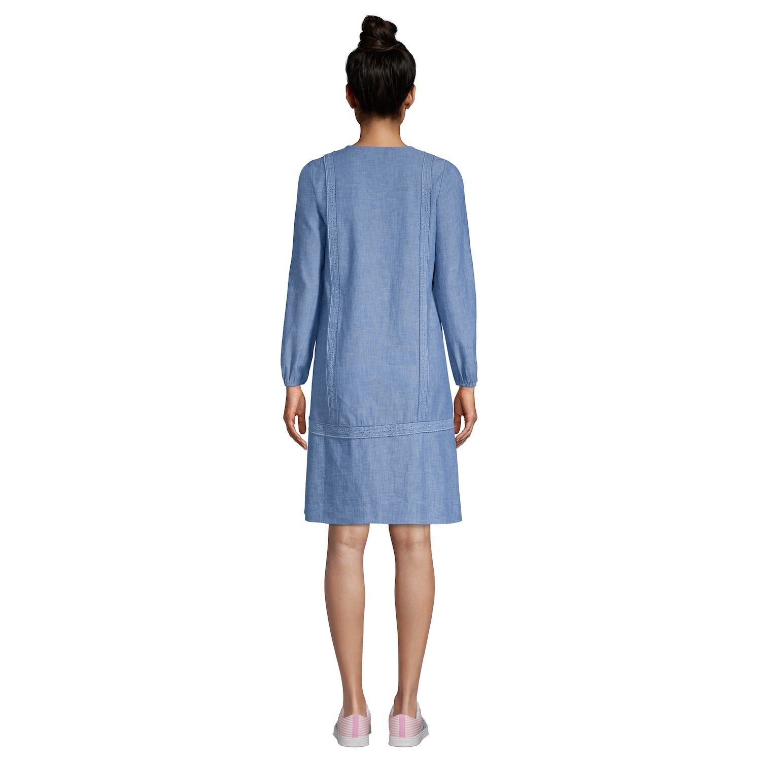 Женское платье свободного кроя из поплина с разрезом горловины Lands End Lands' End
Женское платье свободного кроя из поплина с разрезом горловины Lands End Lands' End