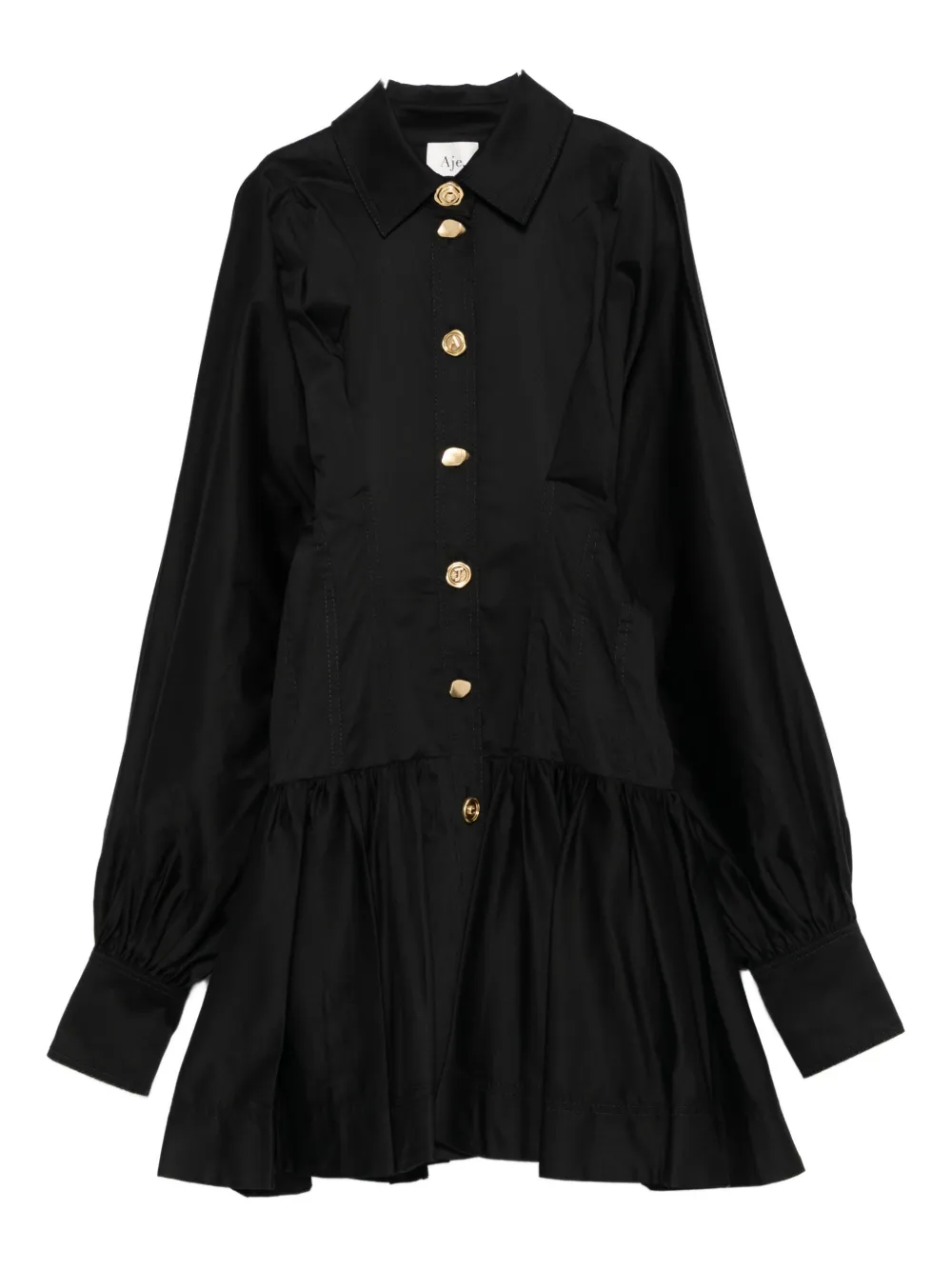 Мини-платье Алексы на пуговицах Aje, черный 
Мини-платье Алексы на пуговицах Aje, черный