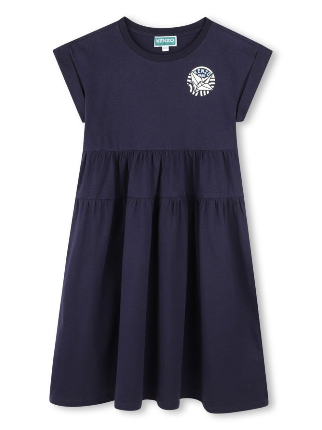 Kenzo Kids платье с логотипом, синий 
Kenzo Kids платье с логотипом, синий