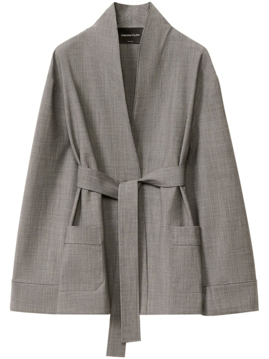 Fabiana Filippi блейзер с поясом, серый
Fabiana Filippi блейзер с поясом, серый