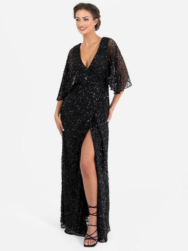 Украшенное макси-платье с запахом из искусственной кожи Maya Deluxe, черный
Украшенное макси-платье с запахом из искусственной кожи Maya Deluxe, черный