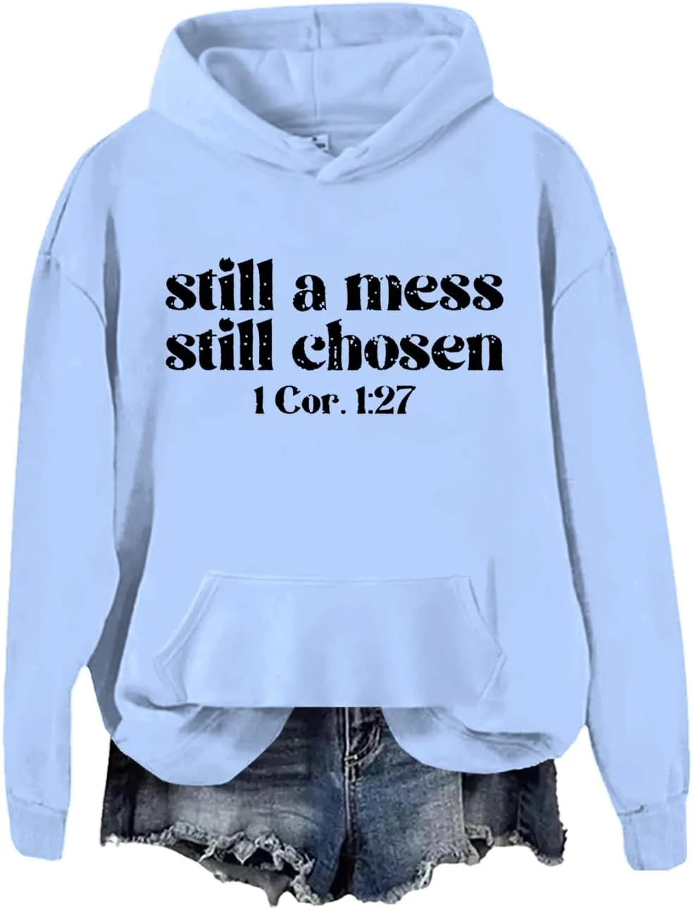 Толстовка Still A Mess Still Chosen с длинным рукавом и капюшоном JWVEL
Толстовка Still A Mess Still Chosen с длинным рукавом и капюшоном JWVEL