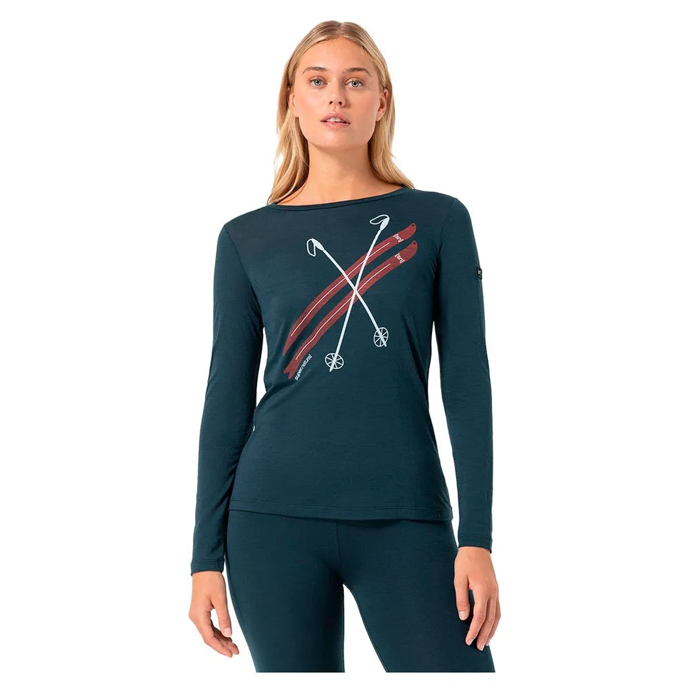 Футболка Super.natural Kryssede Ski long sleeve, синий/зеленый
Футболка Super.natural Kryssede Ski long sleeve, синий/зеленый