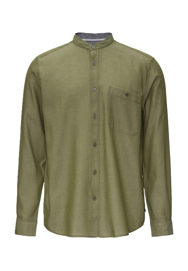 Повседневная рубашка стандартного кроя с воротником-стойкой S.Oliver, зеленый
Повседневная рубашка стандартного кроя с воротником-стойкой S.Oliver, зеленый