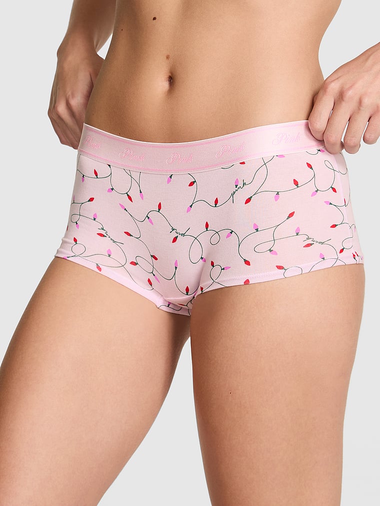 Трусики-Шорты из хлопка с логотипом Pink, smooth pink tulip lights print
Трусики-Шорты из хлопка с логотипом Pink, smooth pink tulip lights print
