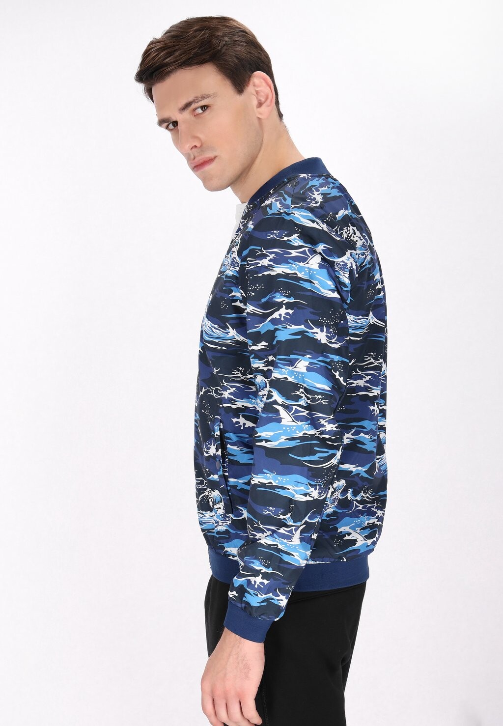 Куртка-бомбер Mo, синий 
Куртка-бомбер Mo, синий