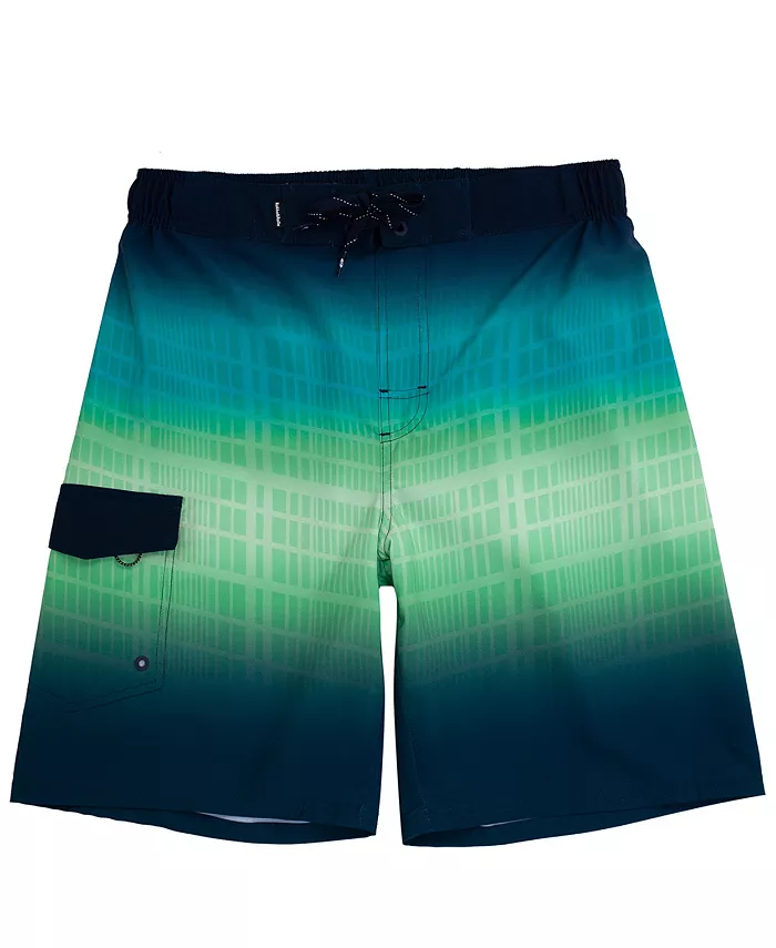 Мужские плавки для плавания Board Shorts NO Liner, 9", эластичный пояс, быстросохнущие Rokka&Rolla, зеленый 
Мужские плавки для плавания Board Shorts NO Liner, 9", эластичный пояс, быстросохнущие Rokka&Rolla, зеленый