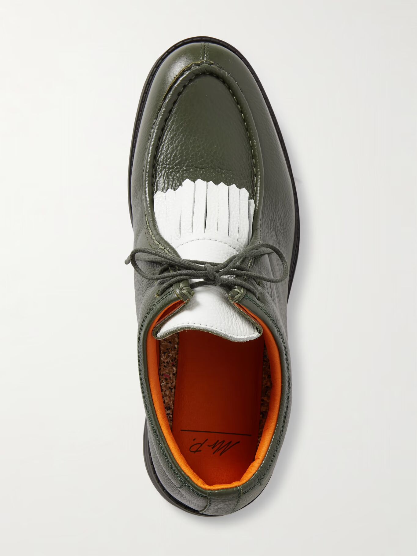 Туфли для гольфа из натуральной кожи с бахромой MR P., зеленый
Туфли для гольфа из натуральной кожи с бахромой MR P., зеленый