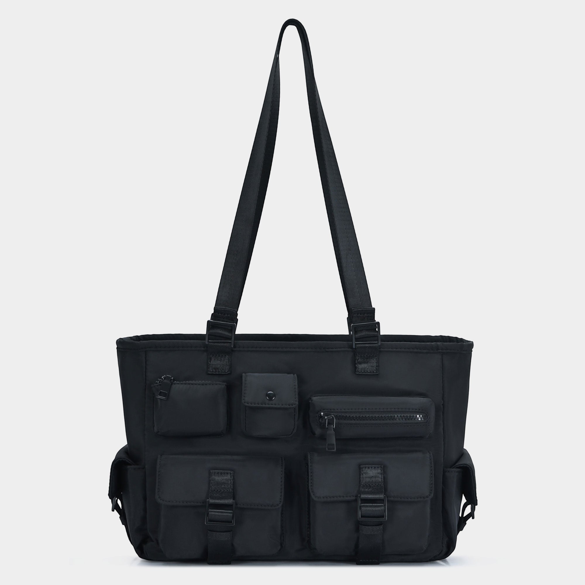 Многофункциональная сумка-тоут через плечо с несколькими карманами FASHNZFAB, черный
Многофункциональная сумка-тоут через плечо с несколькими карманами FASHNZFAB, черный