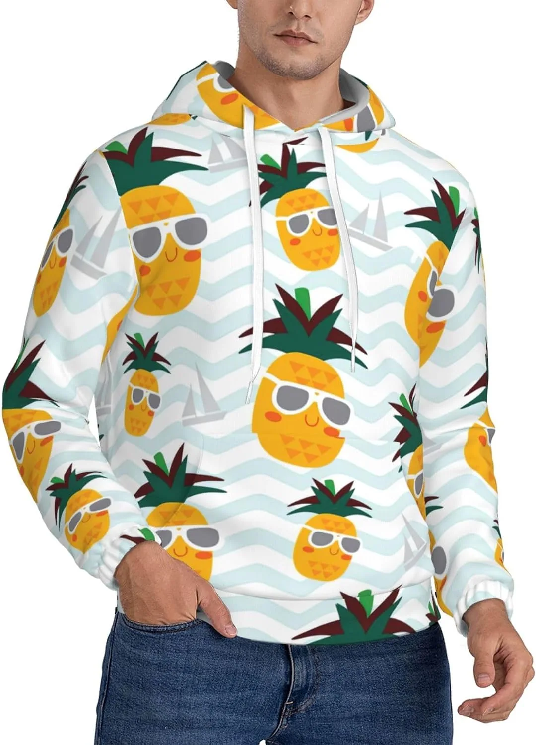 Мужская флисовая толстовка X-Large с капюшоном и карманом, черная, с принтом ананаса SamLng
Мужская флисовая толстовка X-Large с капюшоном и карманом, черная, с принтом ананаса SamLng