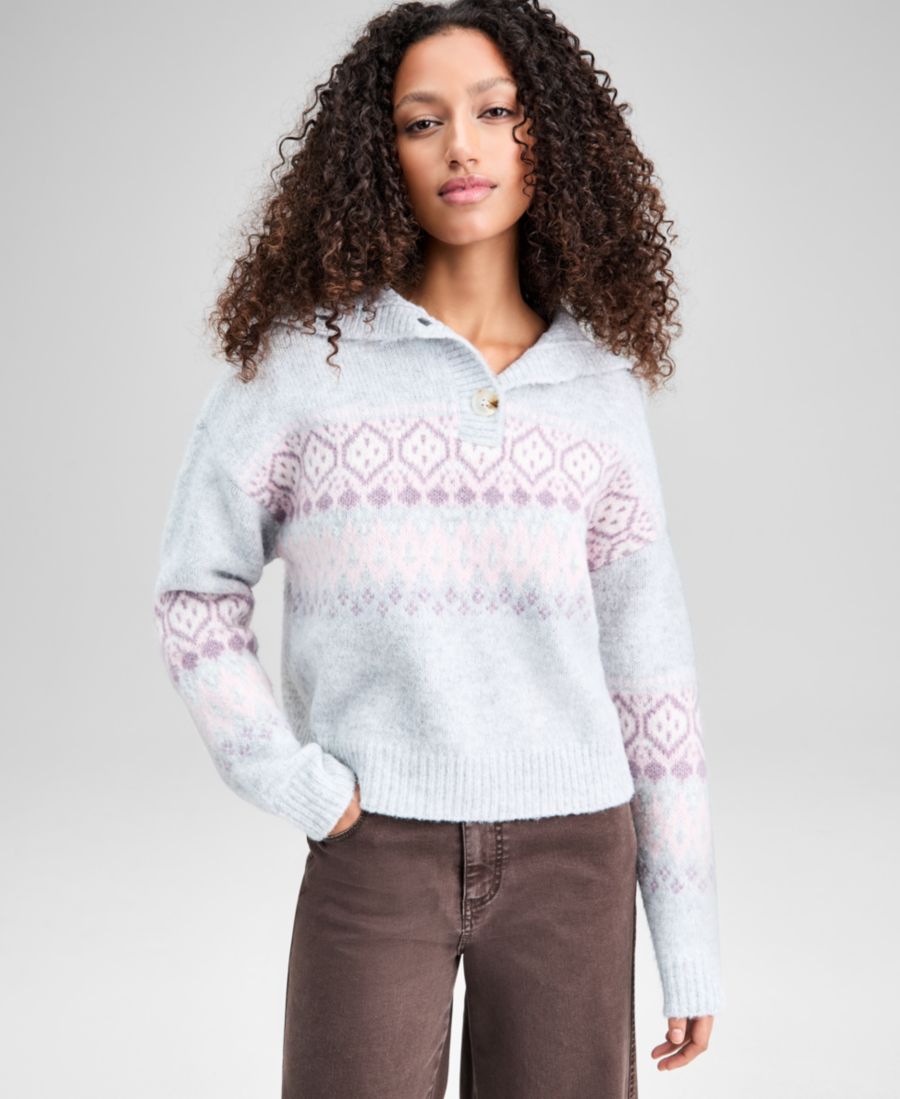 Женский пуловер с узором Fair Isle, эксклюзивно представлен в Macy's And Now This, Grey/pink Combo
Женский пуловер с узором Fair Isle, эксклюзивно представлен в Macy's And Now This, Grey/pink Combo