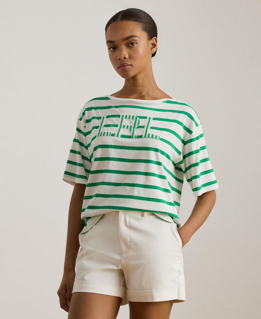 Женская полосатая футболка с бисерным логотипом Lauren Ralph Lauren, White/Stem, Белый, Женская полосатая футболка с бисерным логотипом Lauren Ralph Lauren, White/Stem
Женская полосатая футболка с бисерным логотипом Lauren Ralph Lauren, White/Stem, Белый, Женская полосатая футболка с бисерным логотипом Lauren Ralph Lauren, White/Stem