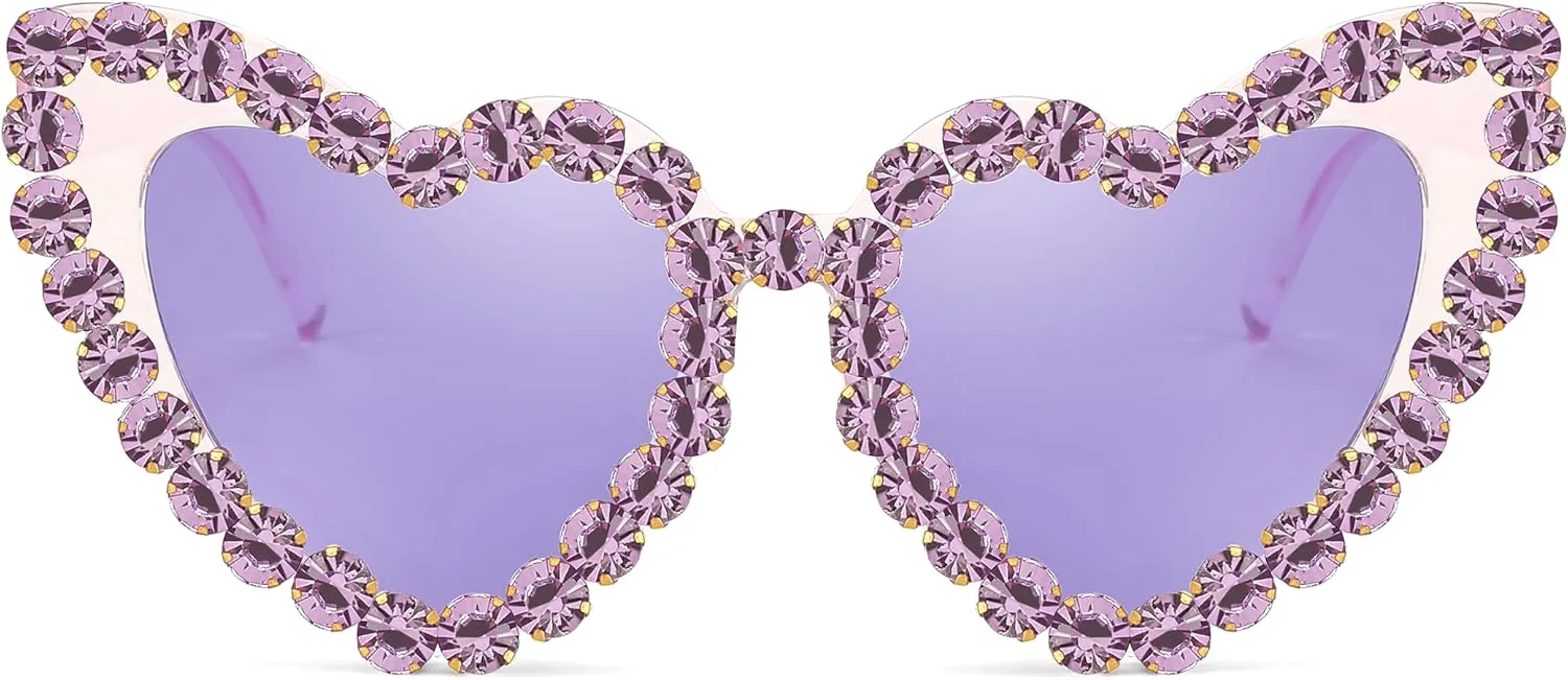 Солнцезащитные очки FEISEDY в форме сердца для женщин, модные очки с бриллиантами и бриллиантовой отделкой, оправа с кристаллами для вечеринок, артикул B2318, Purple
Солнцезащитные очки FEISEDY в форме сердца для женщин, модные очки с бриллиантами и бриллиантовой отделкой, оправа с кристаллами для вечеринок, артикул B2318, Purple