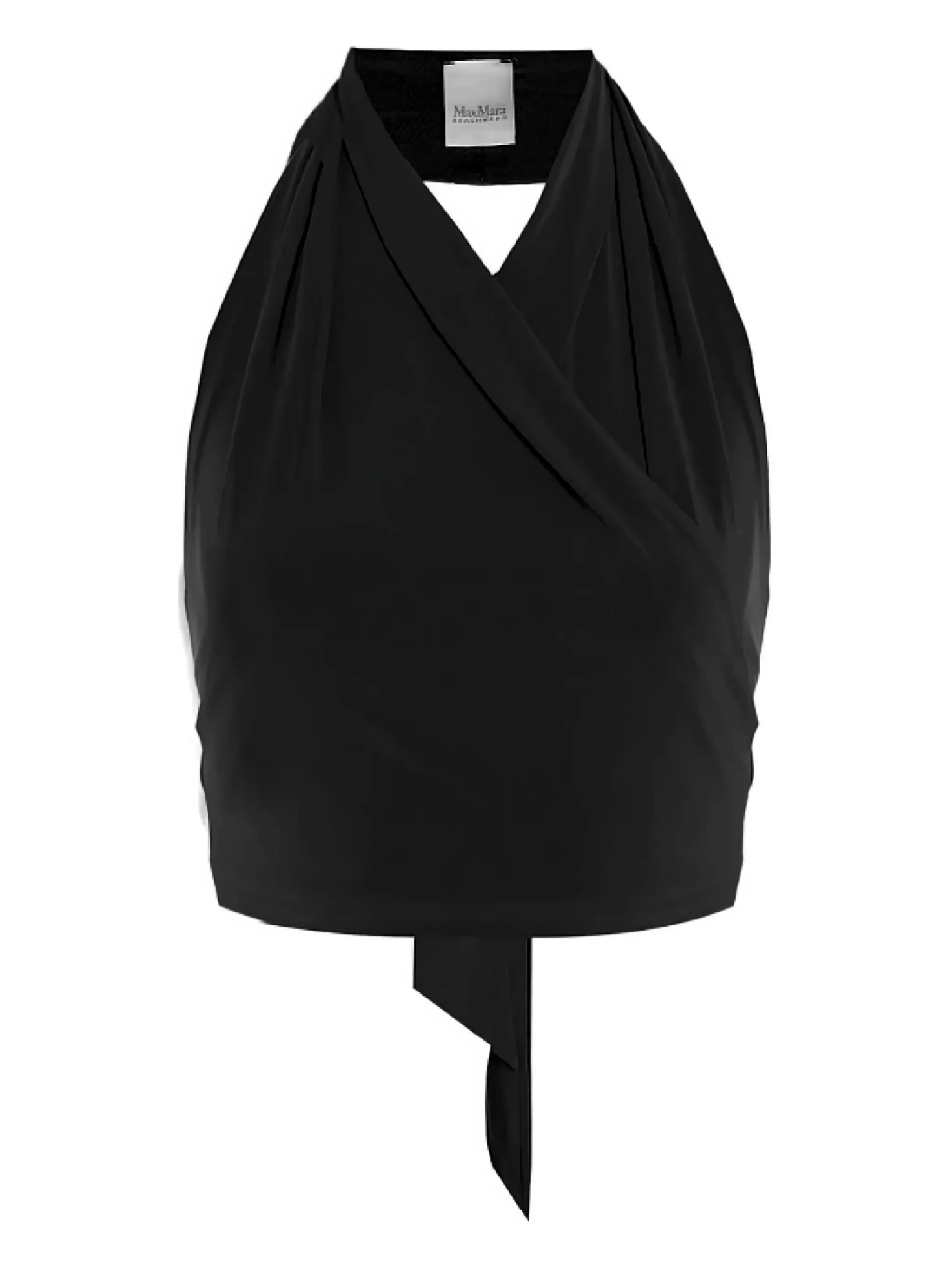 Драпированный топ Plinio с вырезом халтер Max Mara, черный
Драпированный топ Plinio с вырезом халтер Max Mara, черный