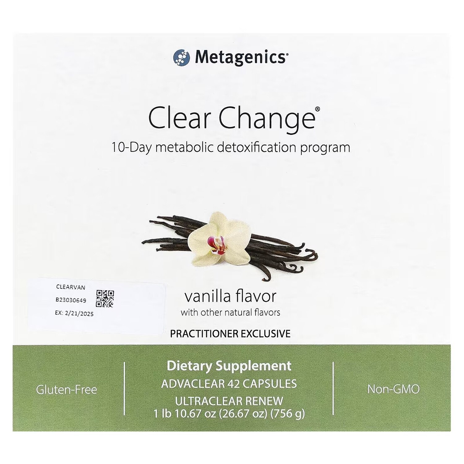 Clear Change, 10-дневная программа метаболической детоксикации, ваниль, набор из 3 предметов Metagenics
Clear Change, 10-дневная программа метаболической детоксикации, ваниль, набор из 3 предметов Metagenics