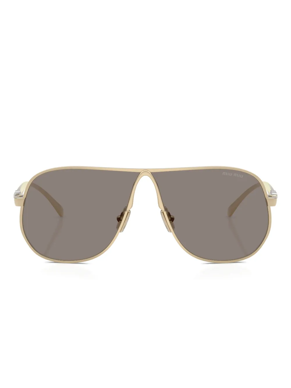 Солнцезащитные очки в оправе «пилот» Miu Miu, золотистый
Солнцезащитные очки в оправе «пилот» Miu Miu, золотистый
