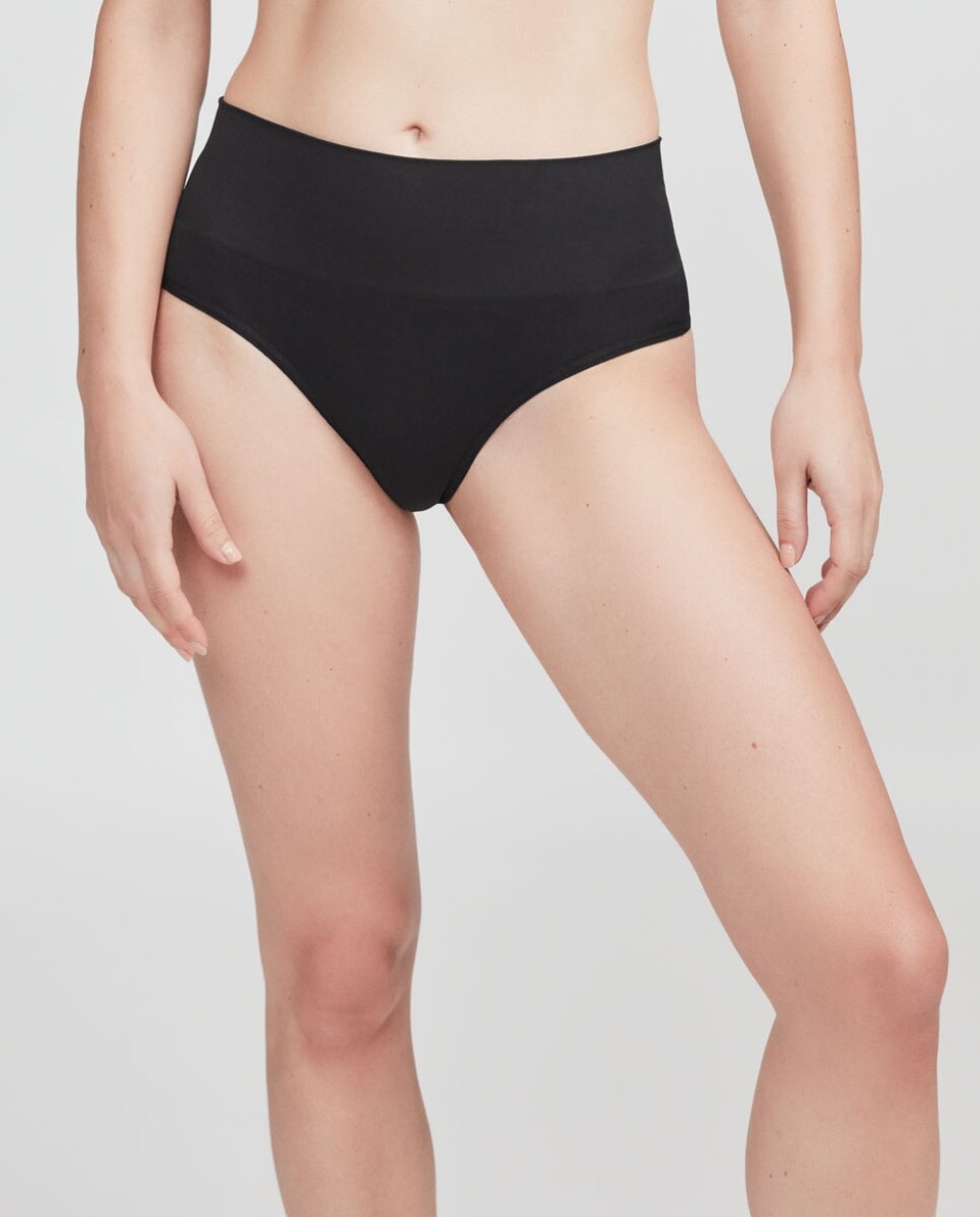 Бесшовные стринги с завышенной талией и эффектом контроля Gisela, черный 
Бесшовные стринги с завышенной талией и эффектом контроля Gisela, черный