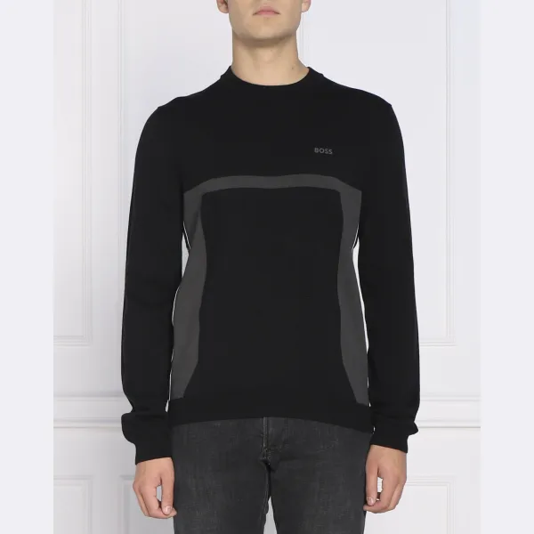 Свитер обычного кроя Reloko с добавлением шерсти Boss, черный
Свитер обычного кроя Reloko с добавлением шерсти Boss, черный