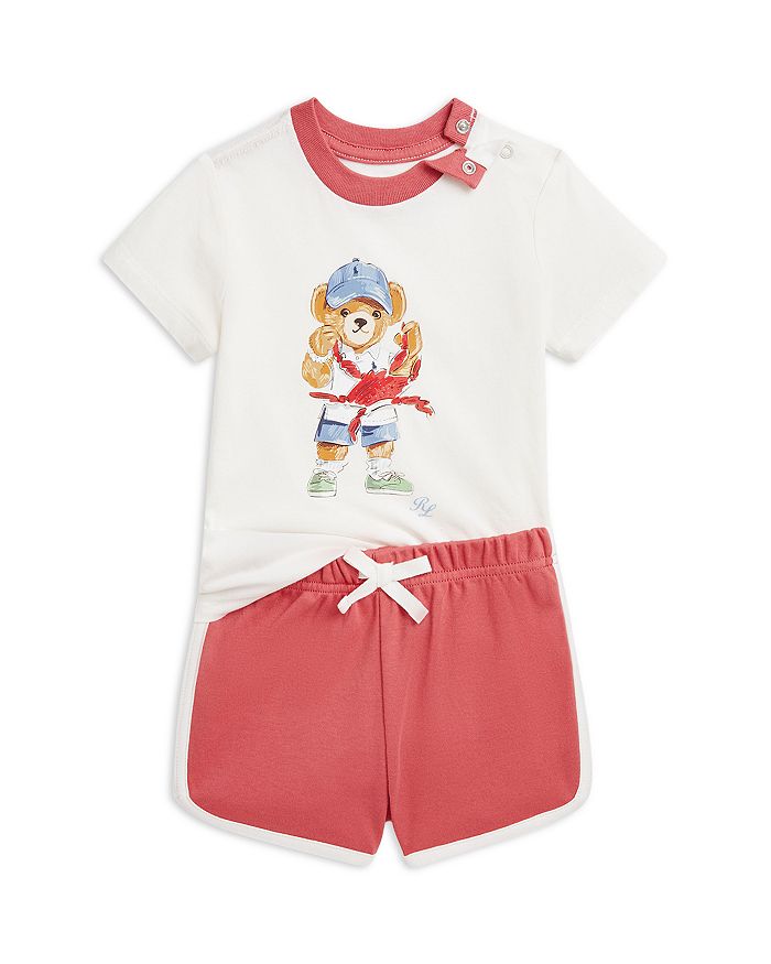 Футболка и шорты Polo Bear для мальчиков из хлопка — комплект для малышей Ralph Lauren, белый
Футболка и шорты Polo Bear для мальчиков из хлопка — комплект для малышей Ralph Lauren, белый