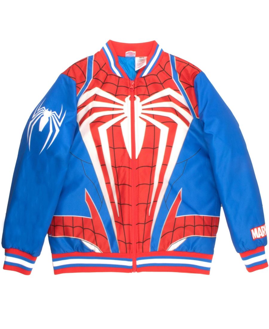 Детская легкая куртка-бомбер с графическим принтом Marvel Spider-Man, Blue
Детская легкая куртка-бомбер с графическим принтом Marvel Spider-Man, Blue