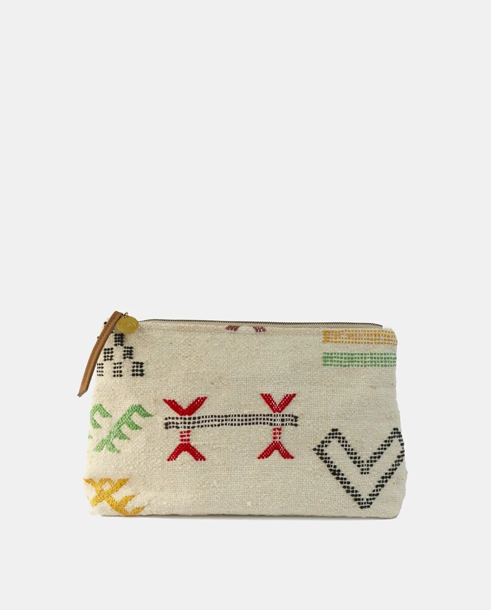 Хлопковый клатч-килим с вышивкой Ourika, цвет Natural
Хлопковый клатч-килим с вышивкой Ourika, цвет Natural