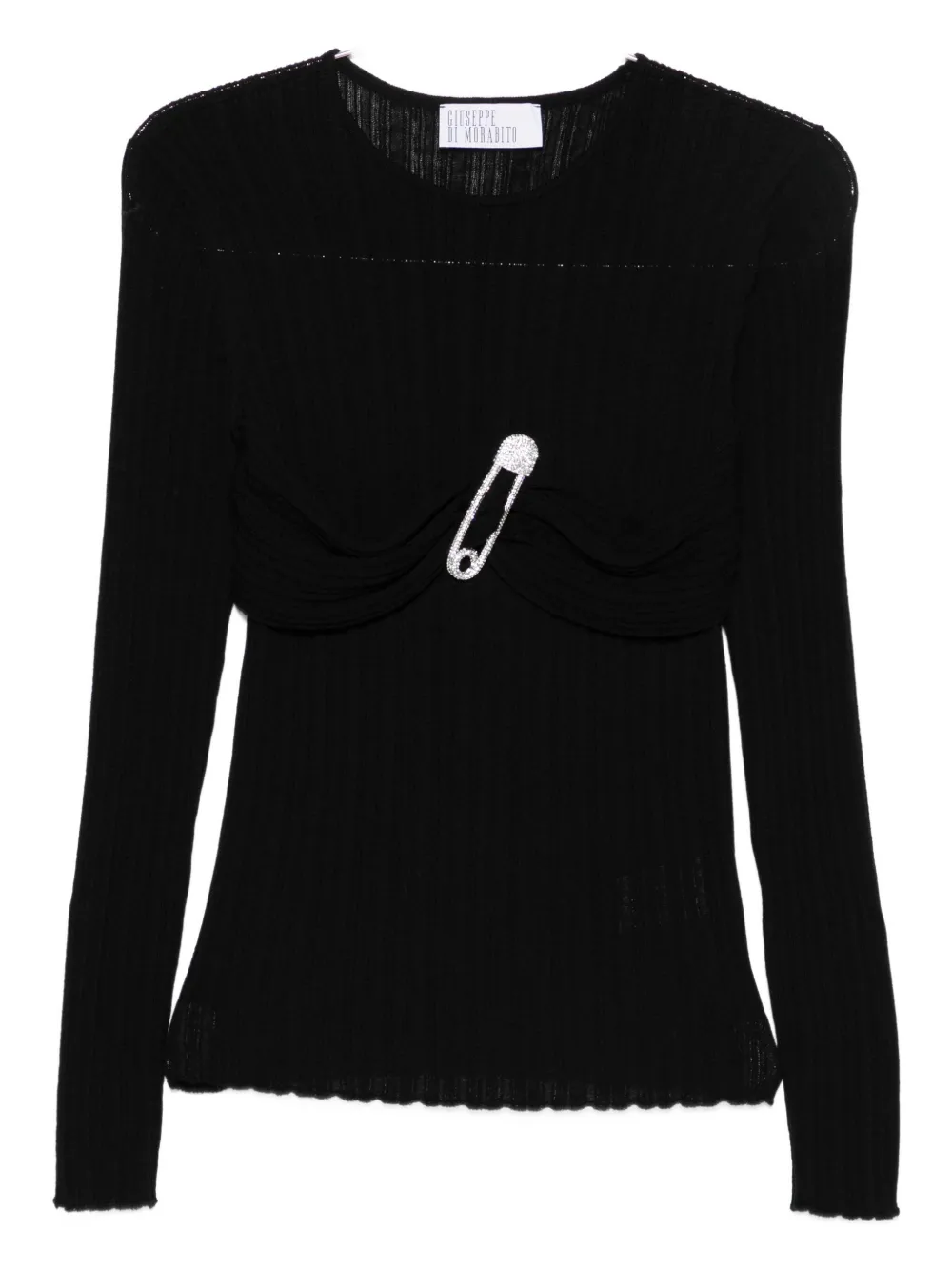 Свитер с кристаллами Giuseppe Di Morabito, черный
Свитер с кристаллами Giuseppe Di Morabito, черный