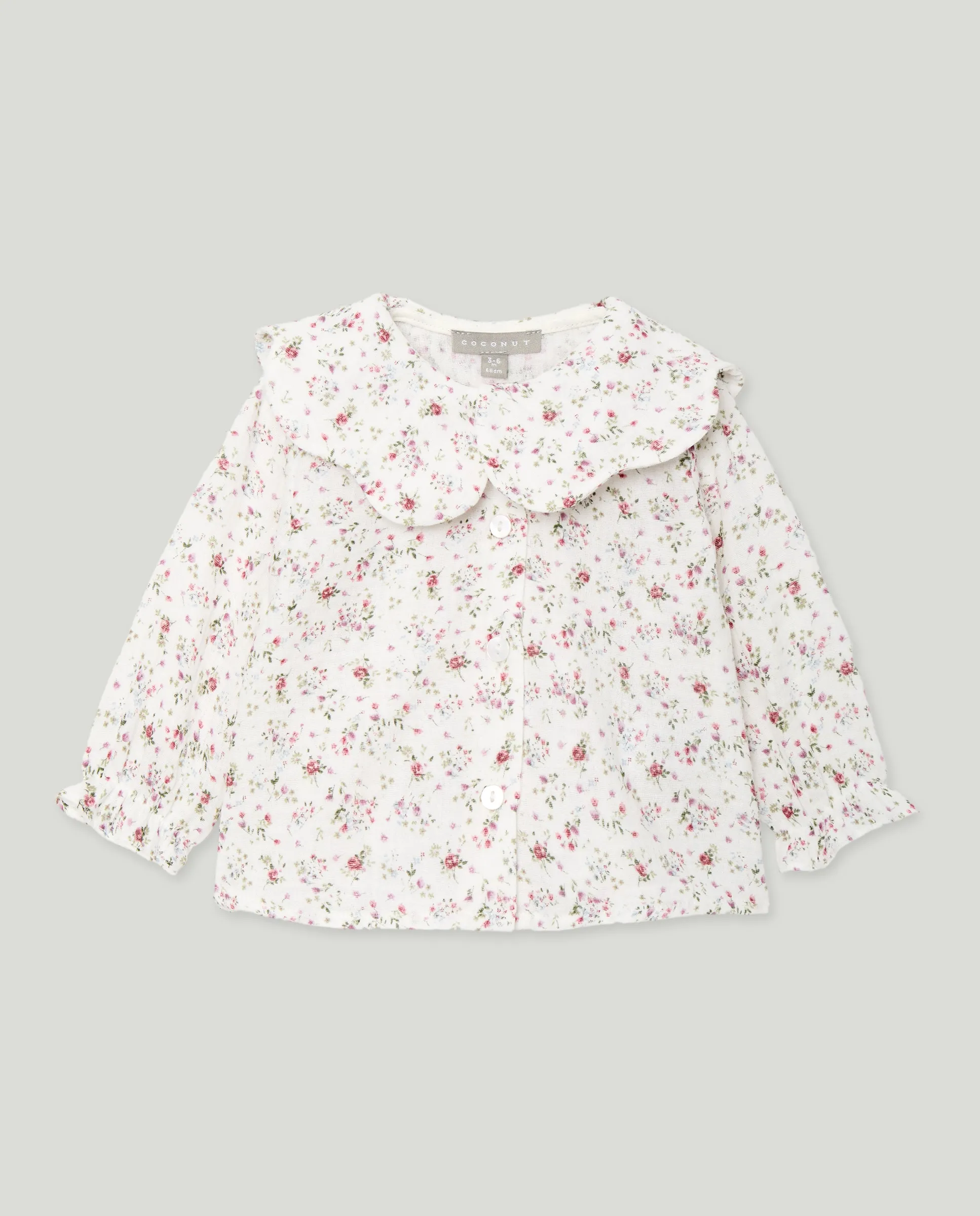 Блузка с цветочным принтом, лепестковым воротником и длинными рукавами для малышей Coconut El Corte Inglés, розовый
Блузка с цветочным принтом, лепестковым воротником и длинными рукавами для малышей Coconut El Corte Inglés, розовый